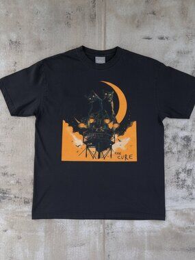 The Cure Moon & Owls Graphic T-Shirt – Vintage Goth Rock Band Tee – Alternative